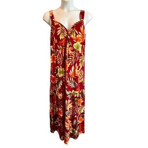 Jamie & Layla Plus Tropical Print Maxi Dress Size 1X NEW NWT
